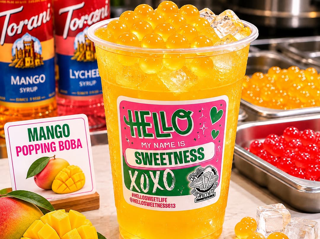 MANGO POPPING BOBA