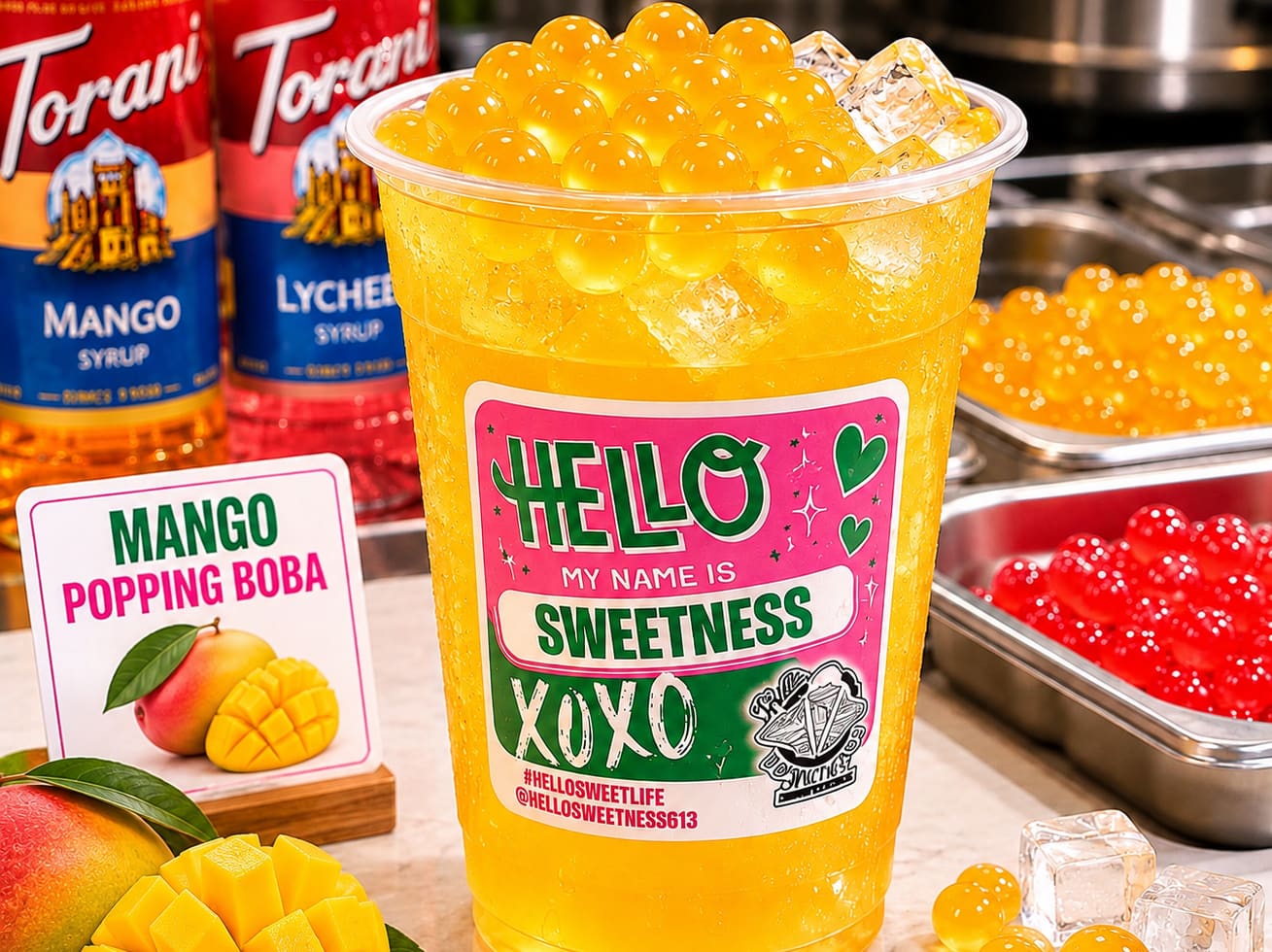 MANGO POPPING BOBA