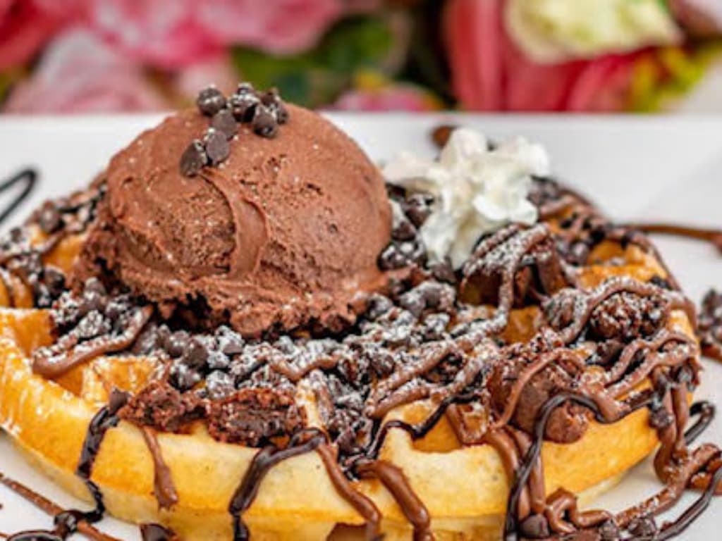 Waffle Brownie Paradise