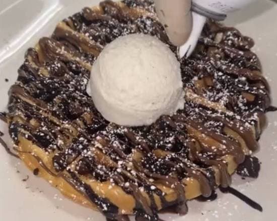 Waffle Brownie Paradise