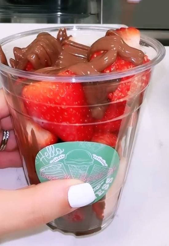 Strawberry NUTELLA CUP